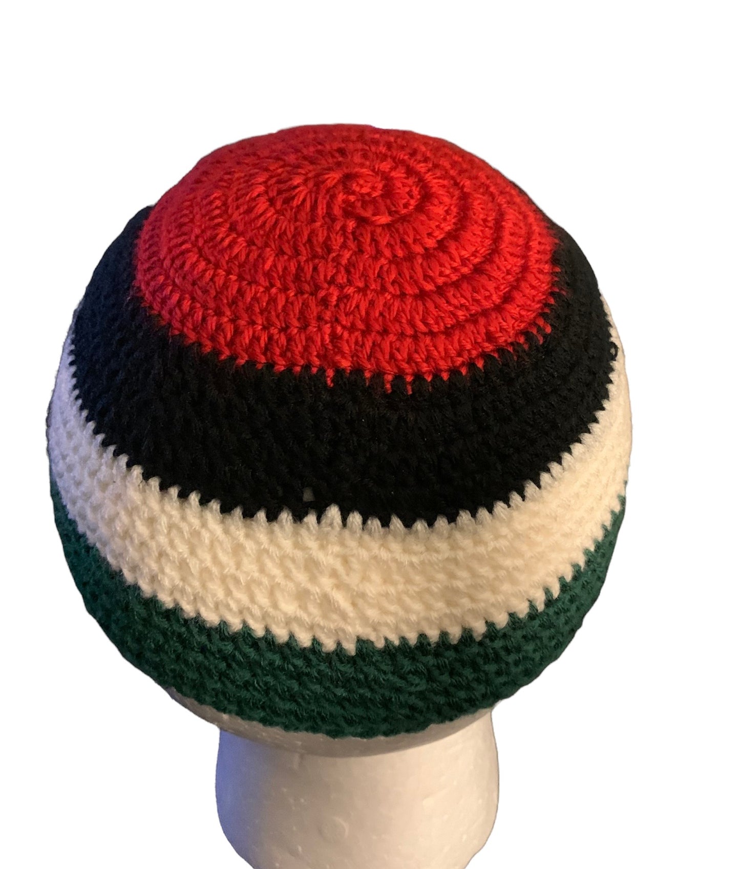 Palestine Kufi Hat,Skull Cap,Kufi, Beanie, Prayer Cap,Dockers hat, Fishermen Cap (CROCHET)