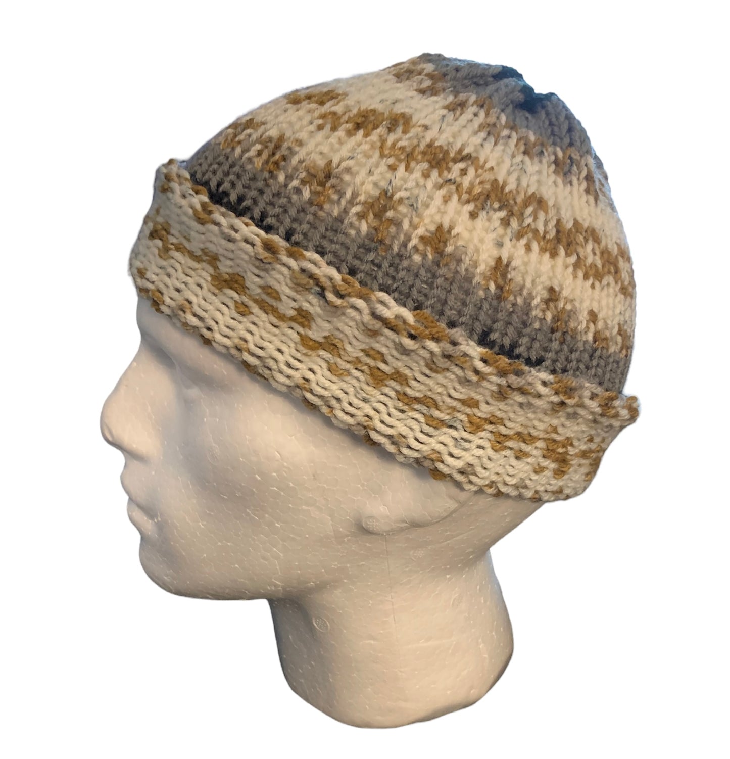 Multi-Colored Skull Cap, Beanie, Dockers Hat, Fishermen Cap, Skully (KNITTED)