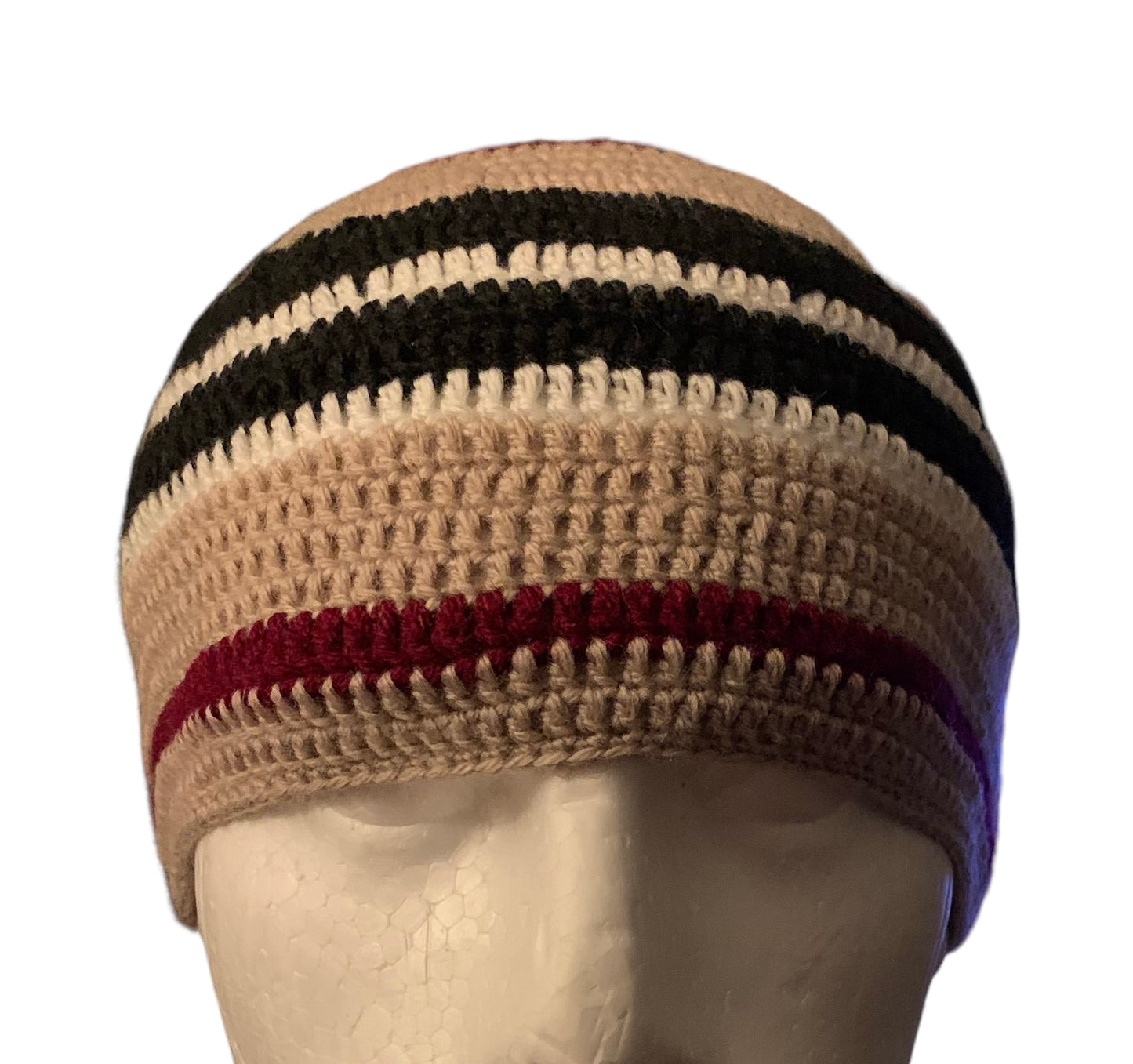 Inspired Kufi Hat,Skull Cap,Kufi, Beanie, Prayer Cap,Dockers hat, Fishermen Cap (CROCHET)