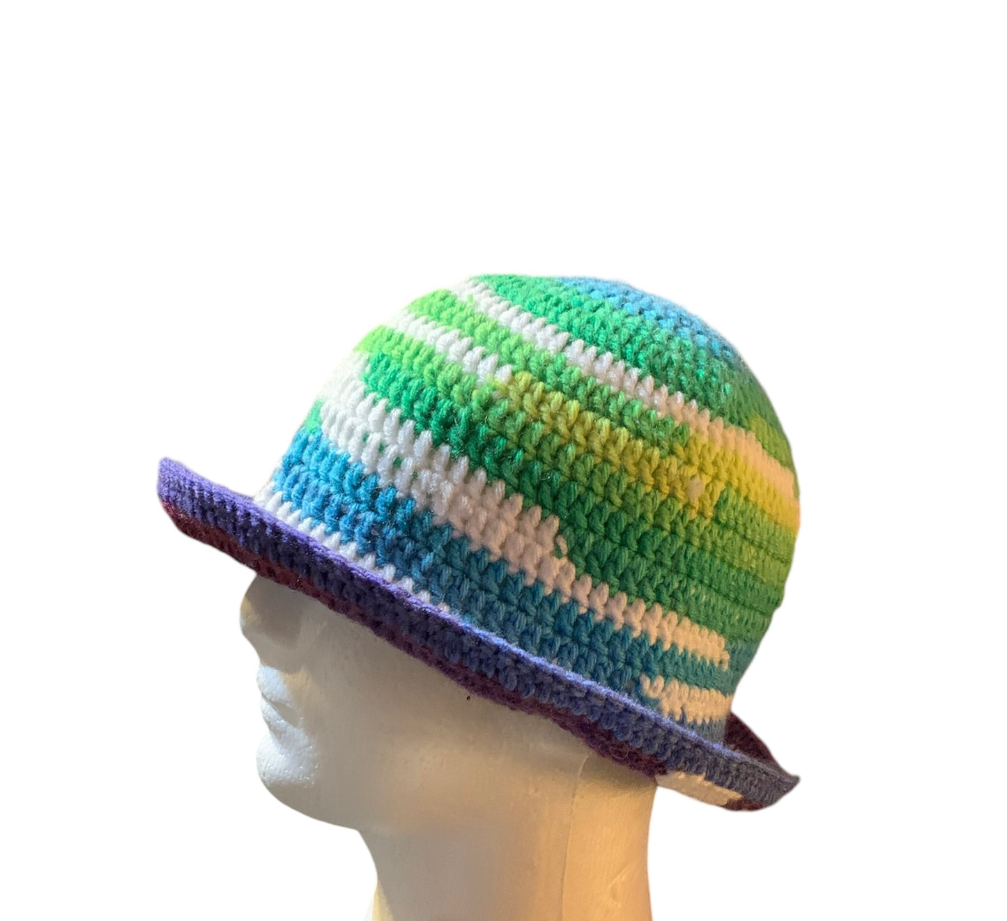 Hasnah Multi color bucket hat (Crochet)