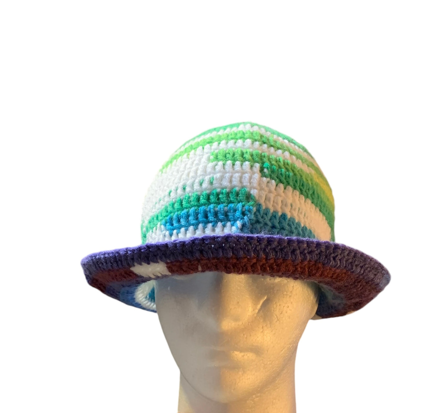 Hasnah Multi color bucket hat (Crochet)