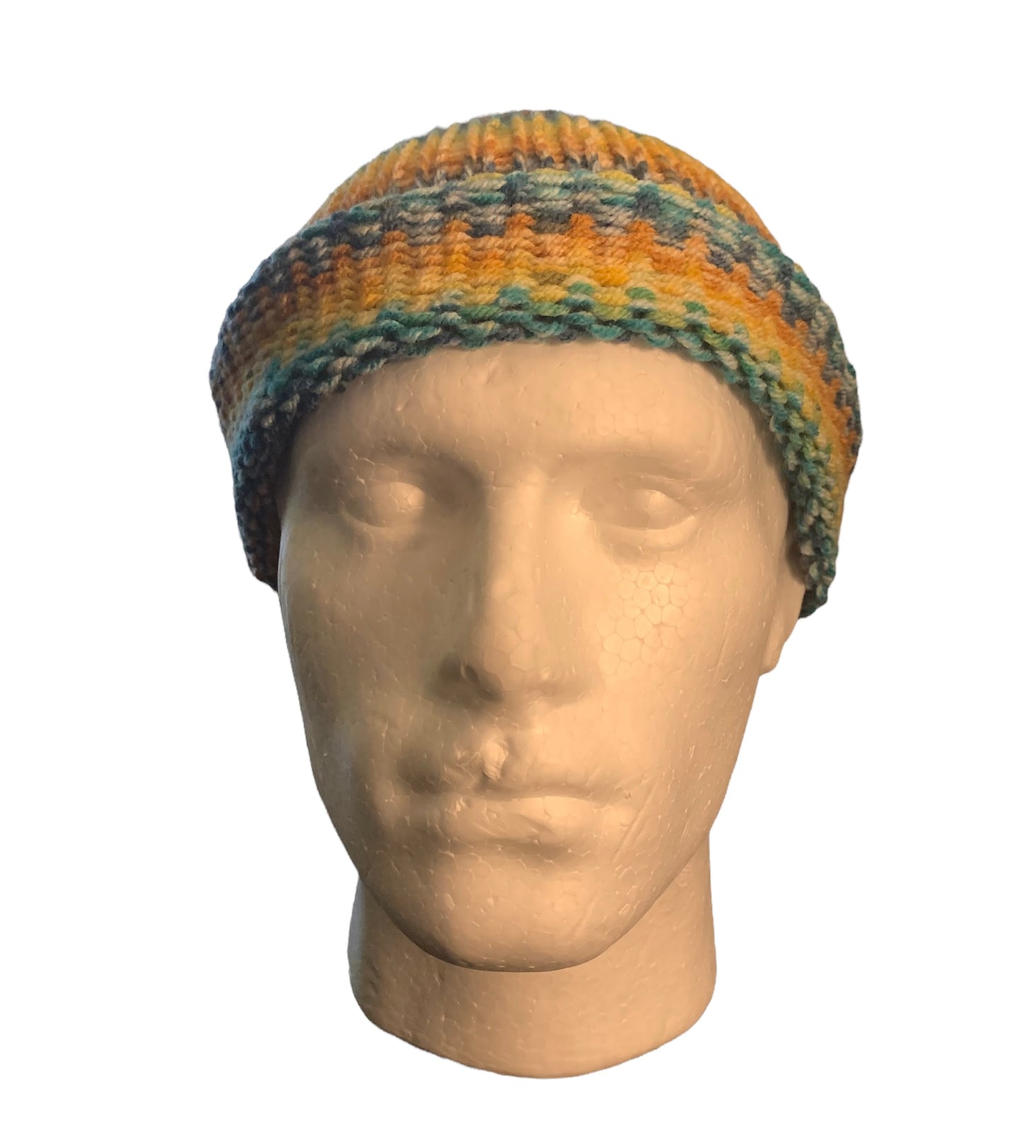 Multi-Colored Skull Cap, Beanie, Dockers Hat, Fishermen Cap, Skully (KNITTED)