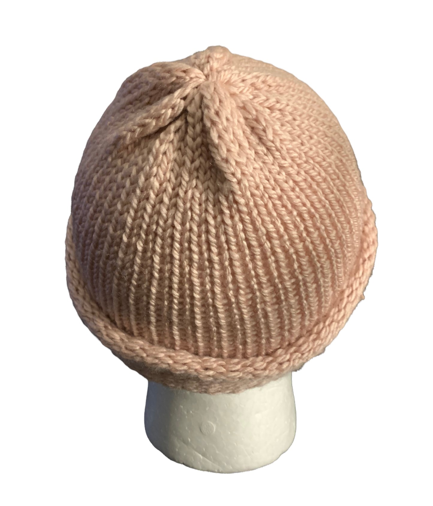 Rose Pink Skull Cap, Beanie, Dockers Hat, Fishermen Cap, Skully (KNITTED)