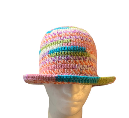 Tahira Multi color bucket hat (Crochet)