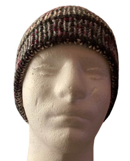 Black,Gray,White,Burgundy Speckled Skull Cap, Beanie, Dockers Hat, Fishermen Cap, Skully (KNITTED)