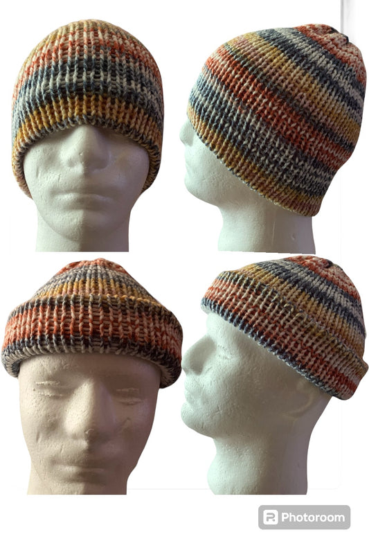 Blue,Pale Yellow,White,Mustard,Beige,Red Skull Cap, Beanie, Dockers Hat, Fishermen Cap, Skully (KNITTED)