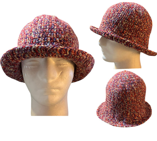 Aisha Multi color bucket hat (Crochet)